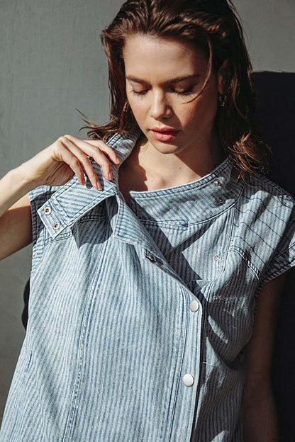 Late Summer Nights Denim Vest