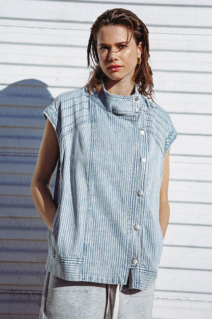 Late Summer Nights Denim Vest