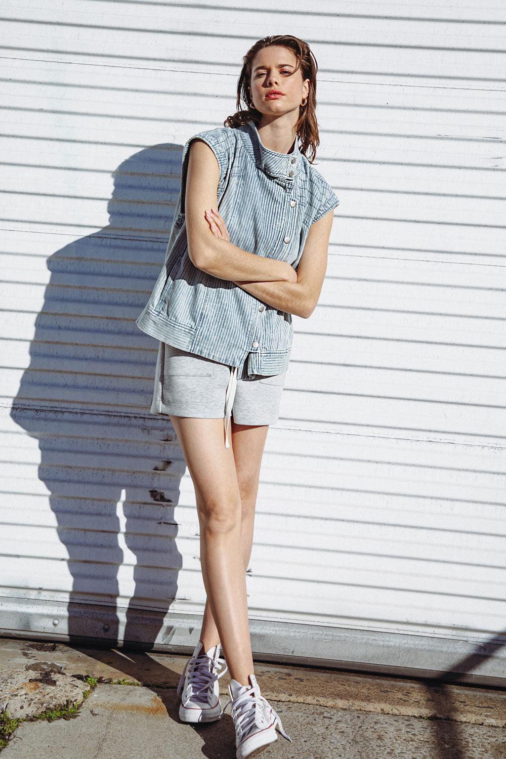 Late Summer Nights Denim Vest
