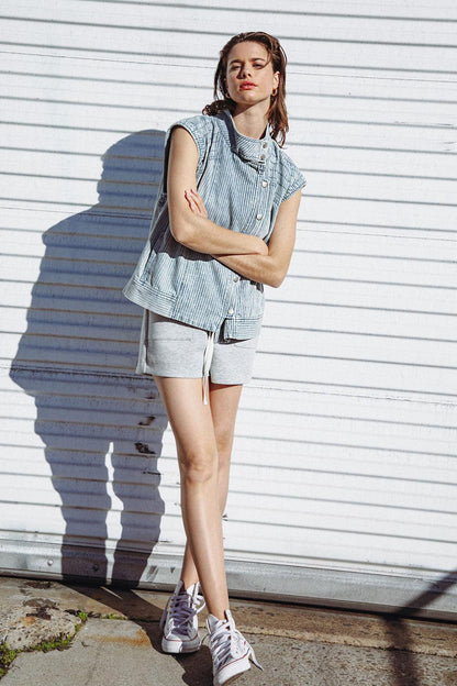 Late Summer Nights Denim Vest