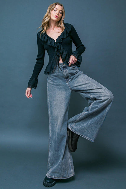 Daring Trend Washed Denim Pants