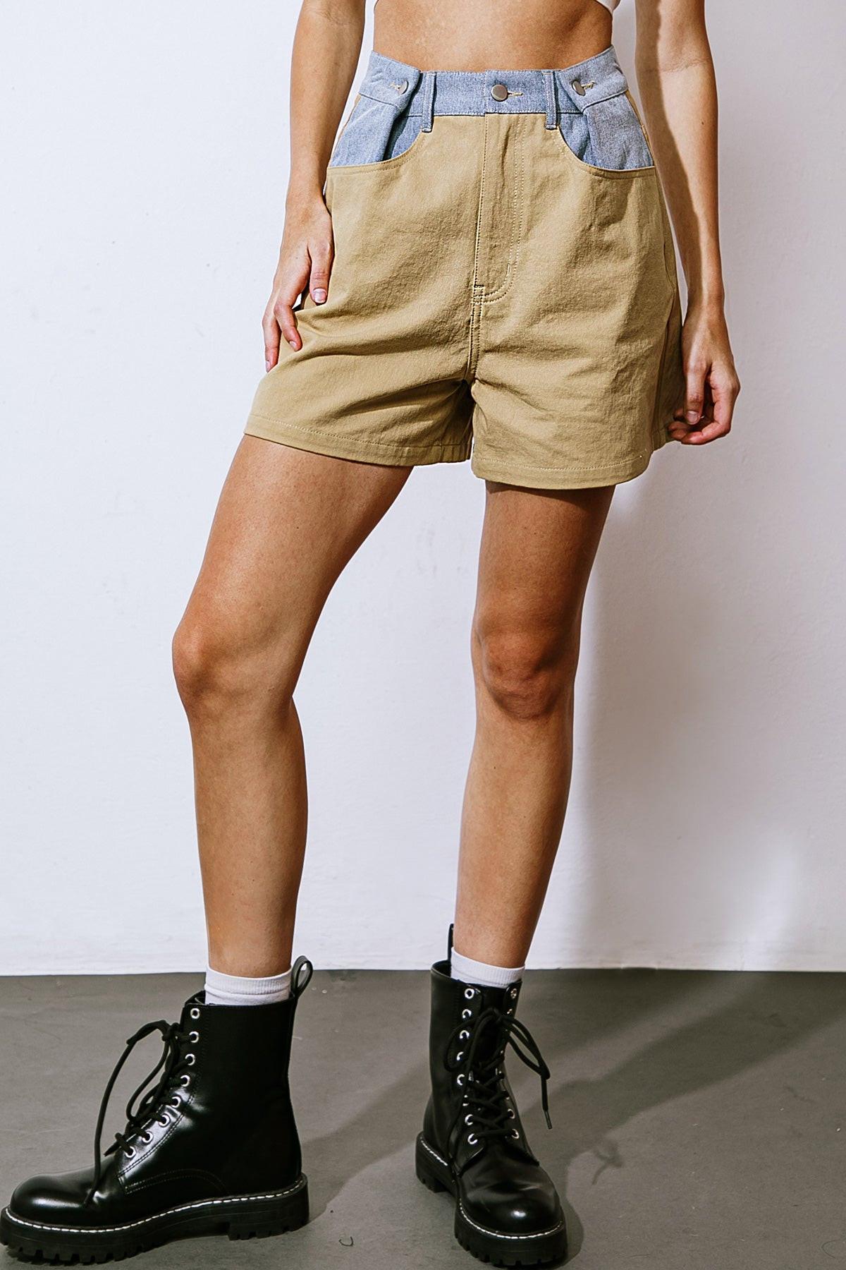 Major Mood Denim Twill Shorts