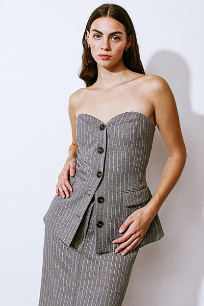 Get to the Point Woven Top