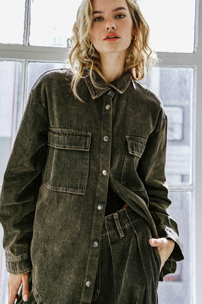 Stuck in Your Ways Denim Top