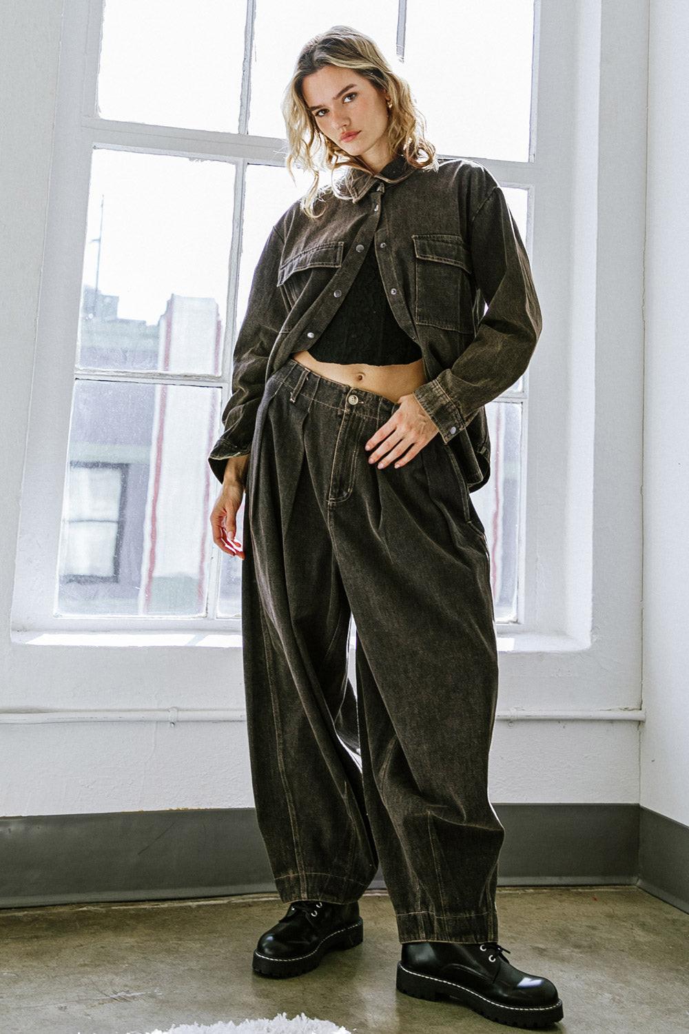 Stuck in Your Ways Denim Top