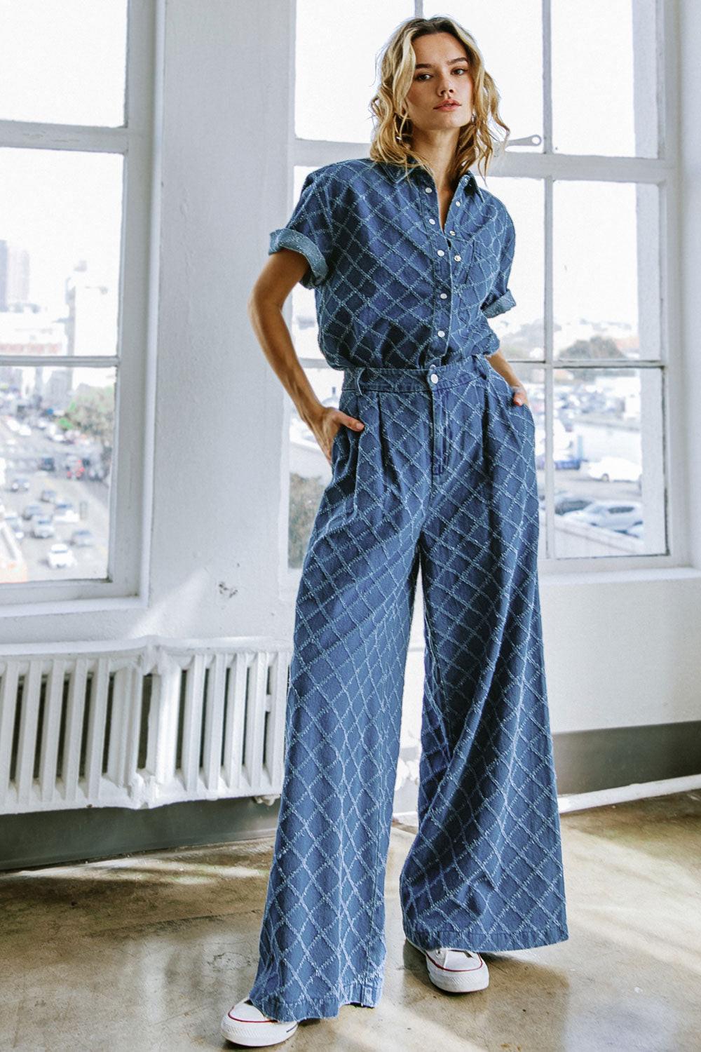 It's a Secret Denim Top