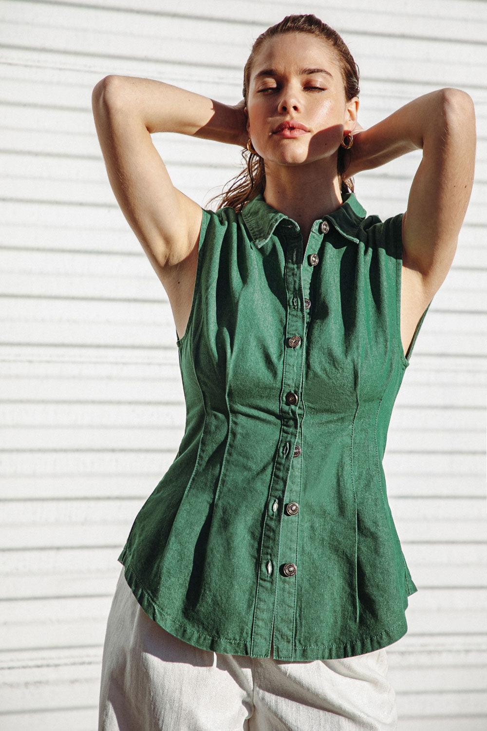 Clean Slate Denim Top