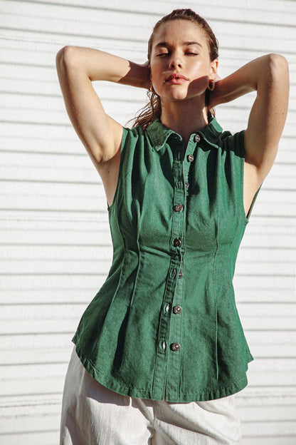 Clean Slate Denim Top
