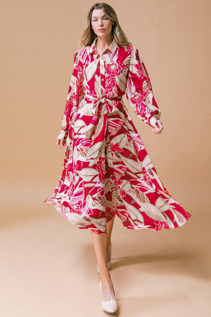 Heart of Woven Midi Dress