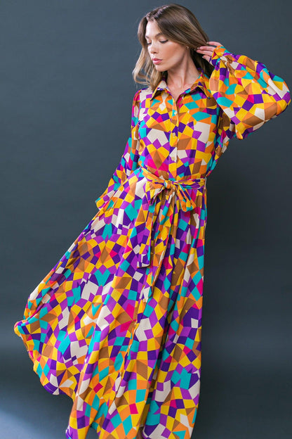Change in the Air Woven Midi Dress