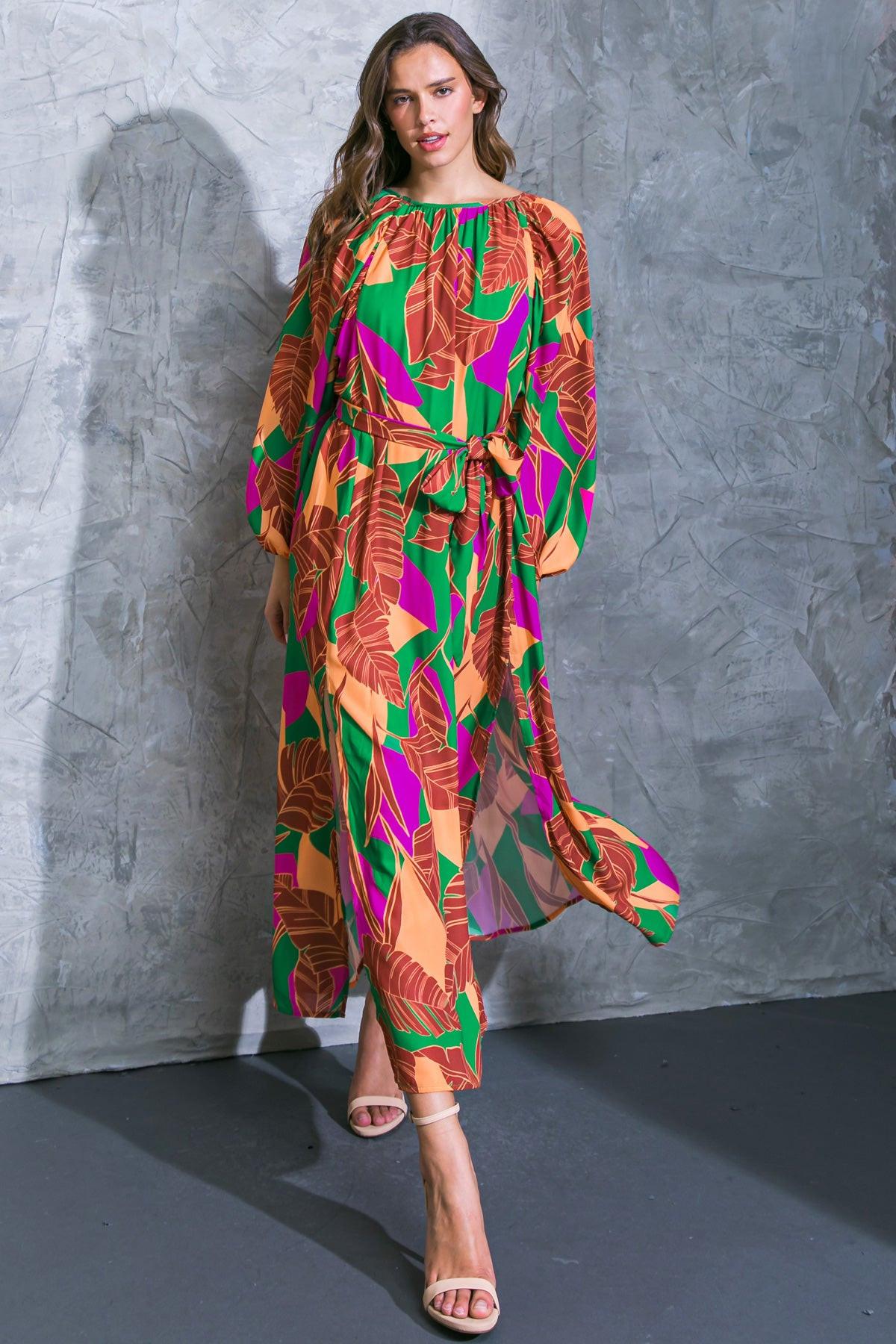 Cue the Chic Woven Midi Dress