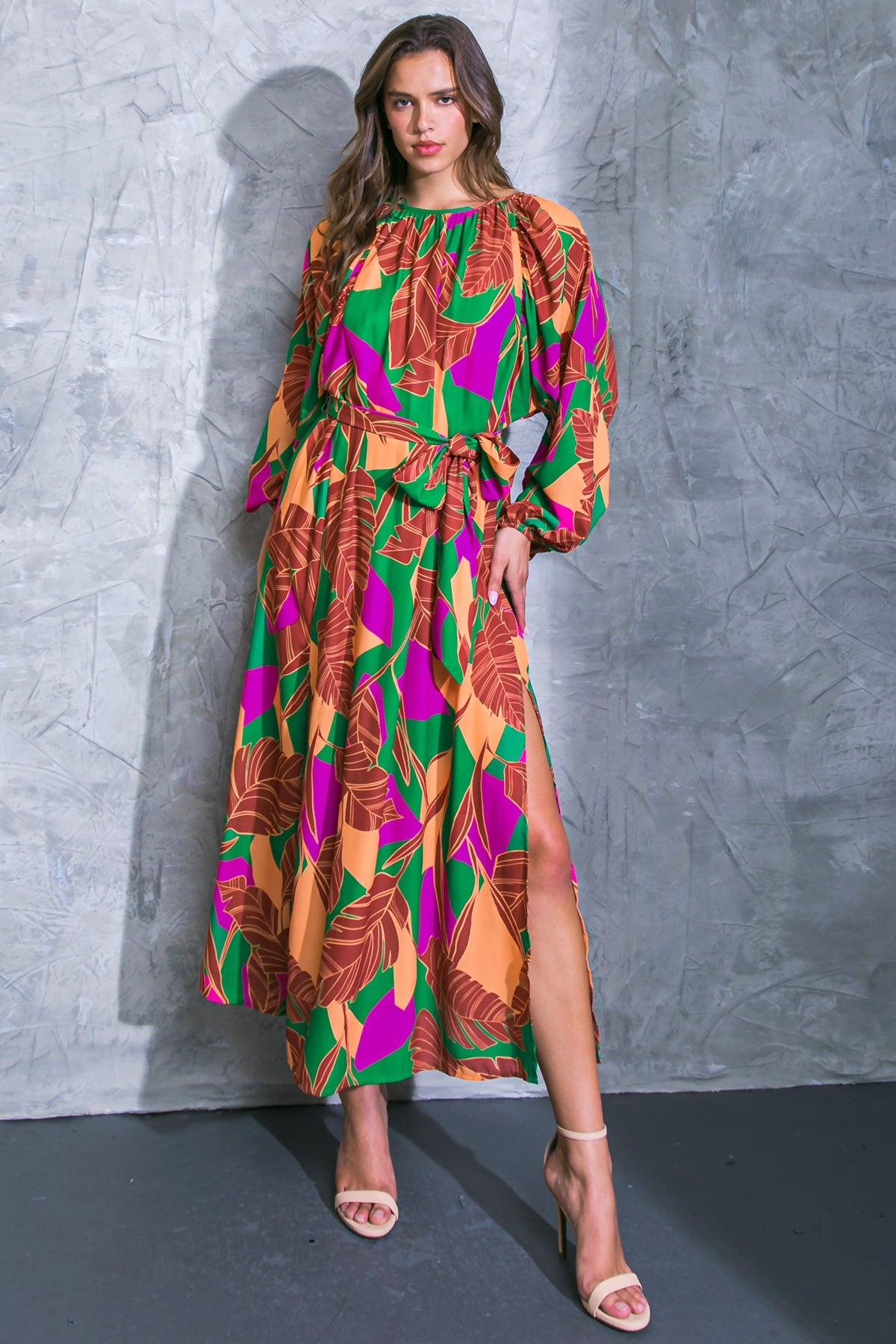 Cue the Chic Woven Midi Dress