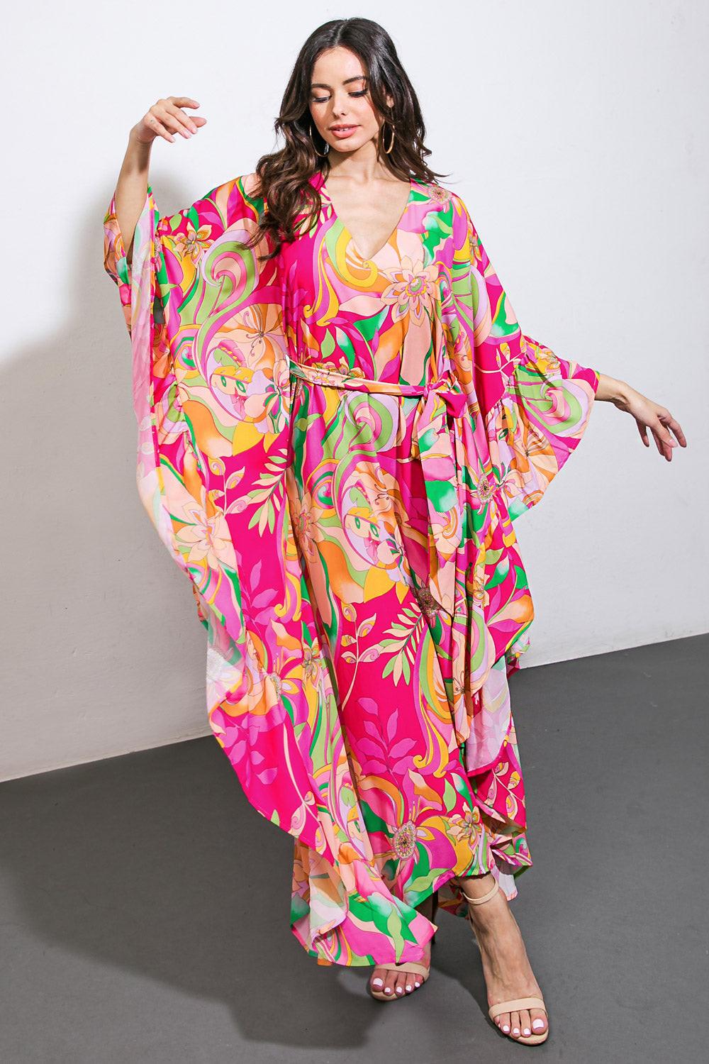 Seaside Girls Woven Kaftan Dress