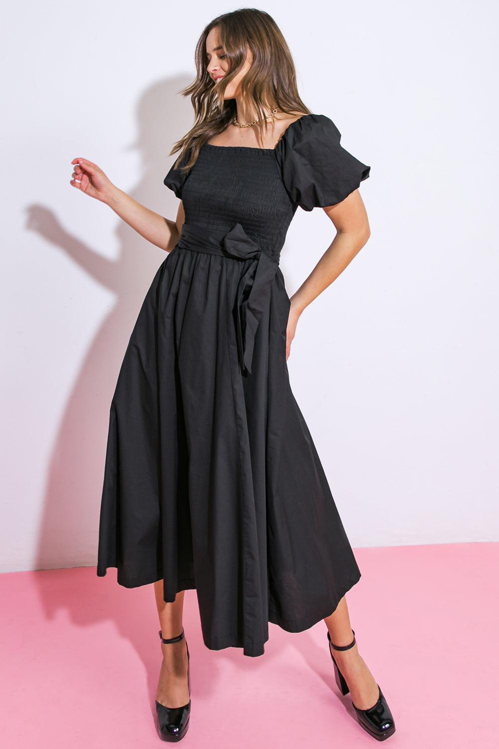 A Peaceful Place Woven Midi Dress