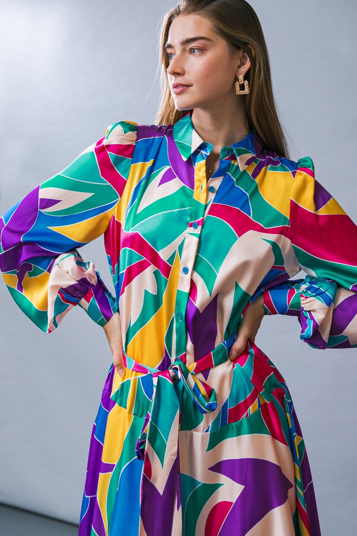 Focused on Priorities Woven Midi Dress