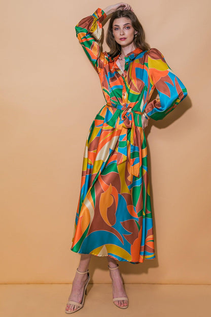 Focused on Priorities Woven Midi Dress