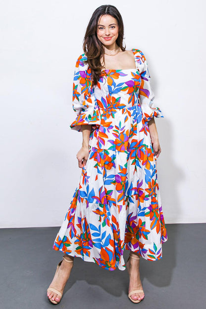 Feeling Optimistic Woven Midi Dress