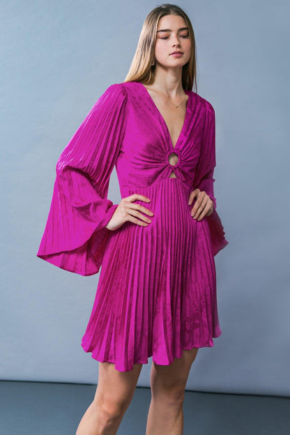 Graceful Entrance Satin Mini Dress
