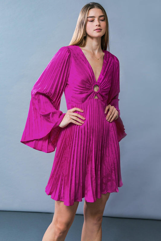 Graceful Entrance Satin Mini Dress