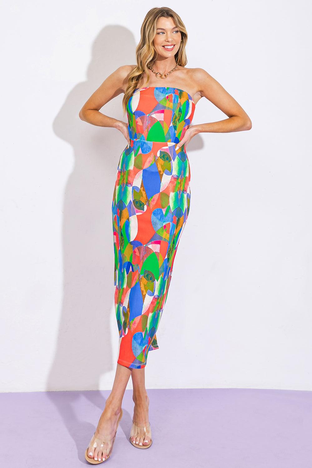 Dancing Diva Ponti Tube Dress