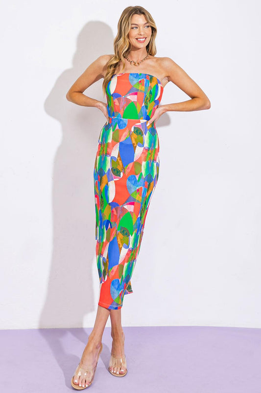 Dancing Diva Ponti Tube Dress