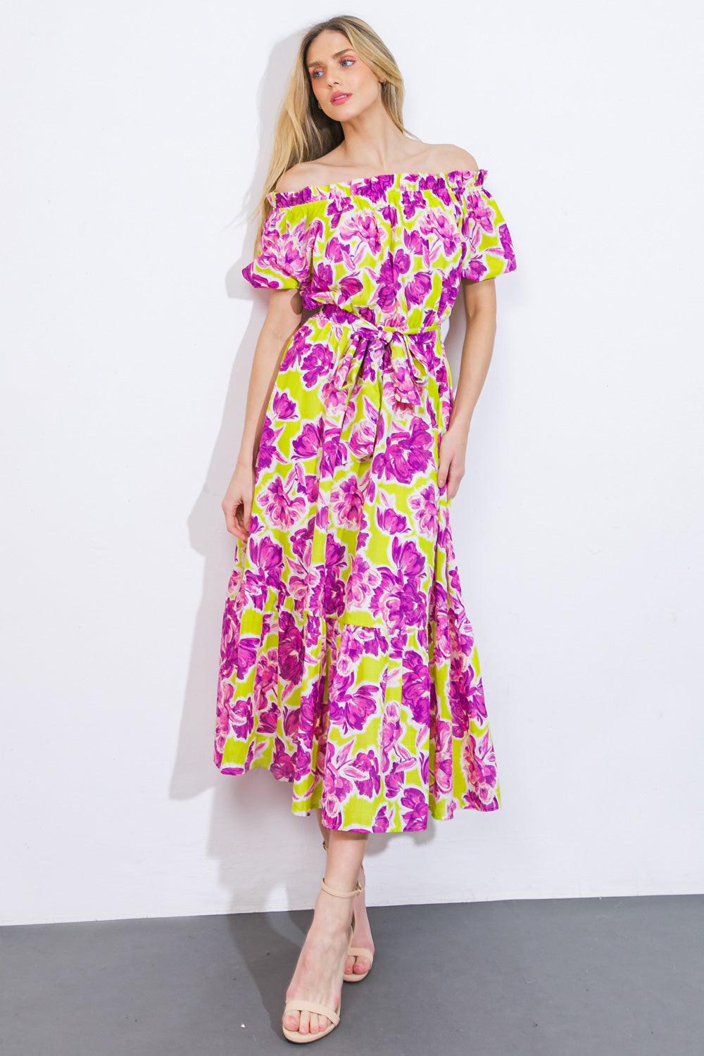 I'm in Charge Woven Midi Dress