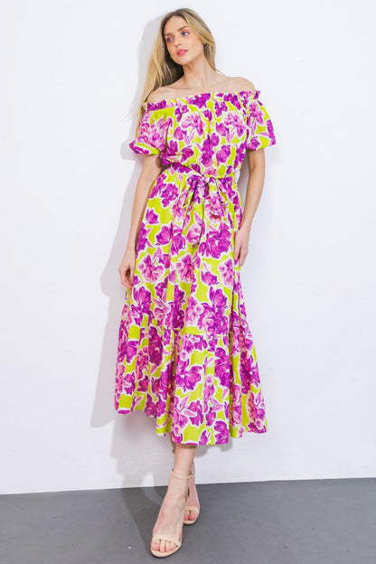 I'm in Charge Woven Midi Dress