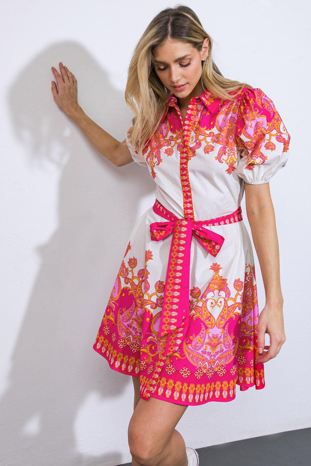Attention Seeker Woven Mini Dress