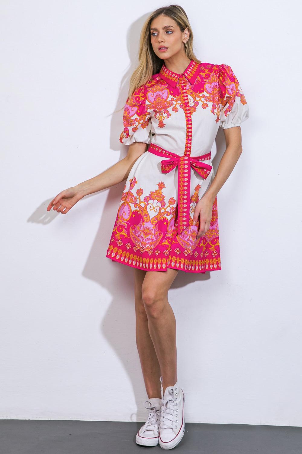 Attention Seeker Woven Mini Dress