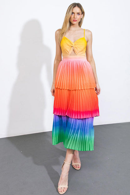 Seeing You Again Woven Midi Dress
