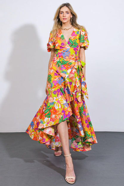 Garden of Life Woven Midi Dress
