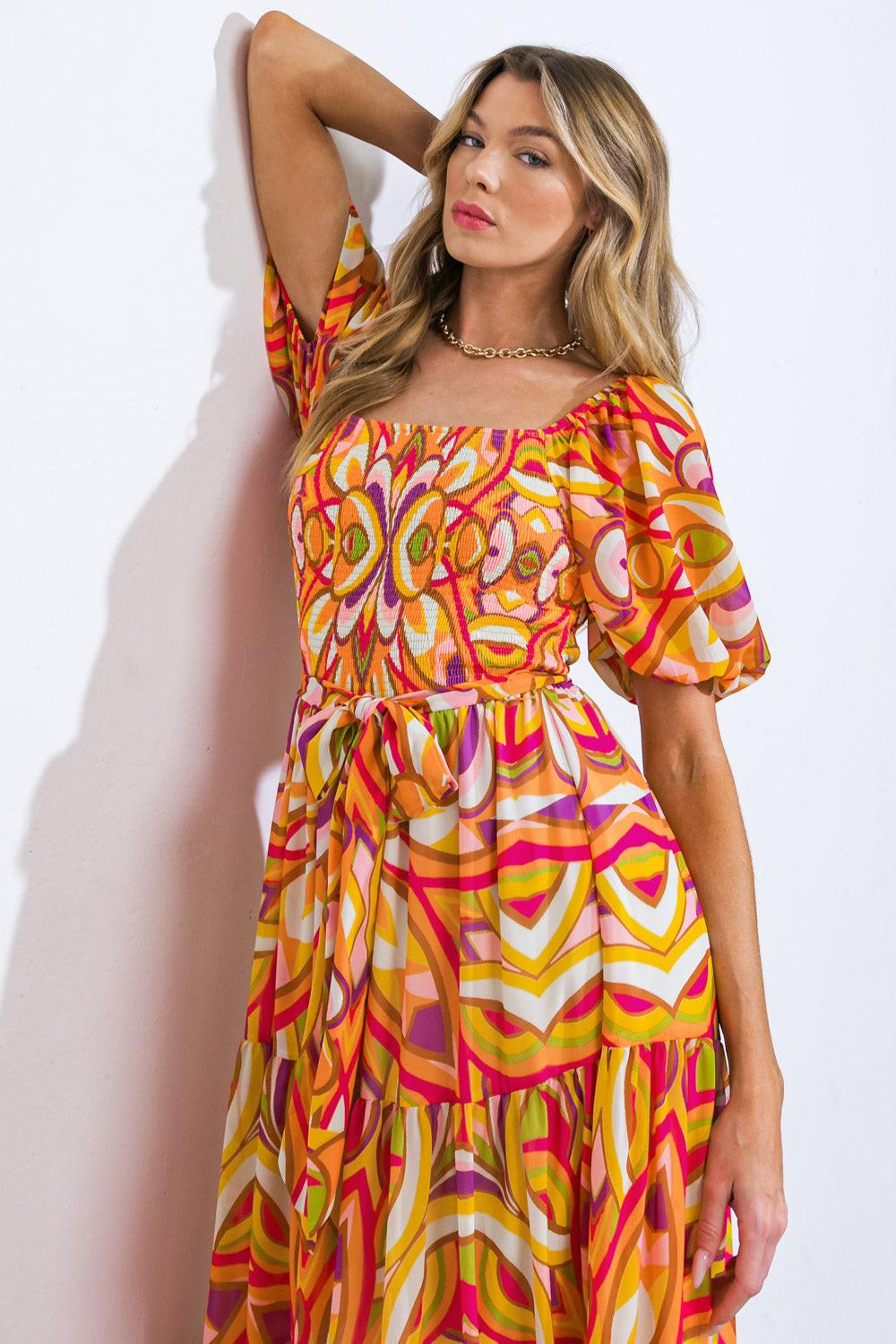 It's Your Place Woven Midi Dress