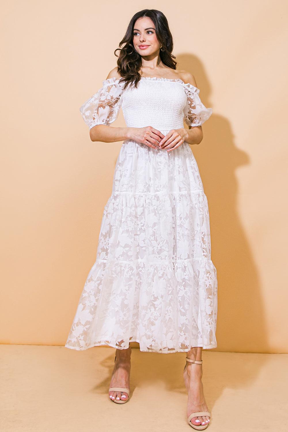 Love in Your Eyes Woven Midi Dress