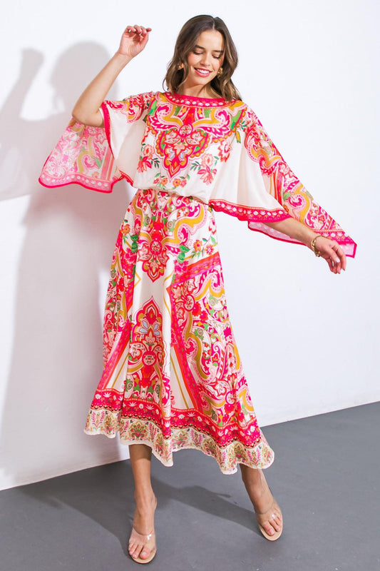Stuck on You Woven Midi Dress