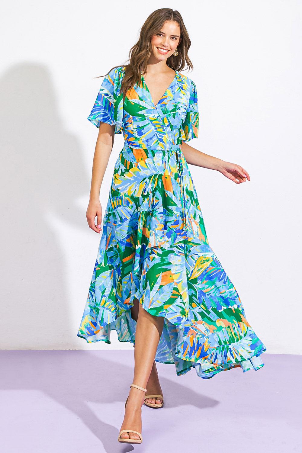 Unexpected Surprise Woven Hi-lo Dress
