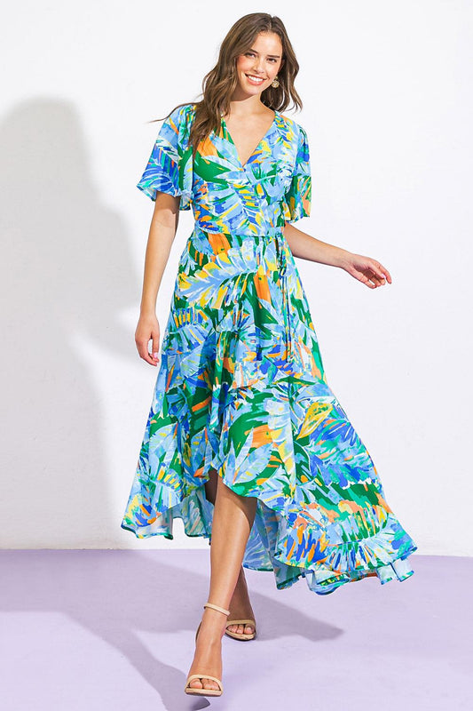 Unexpected Surprise Woven Hi-lo Dress