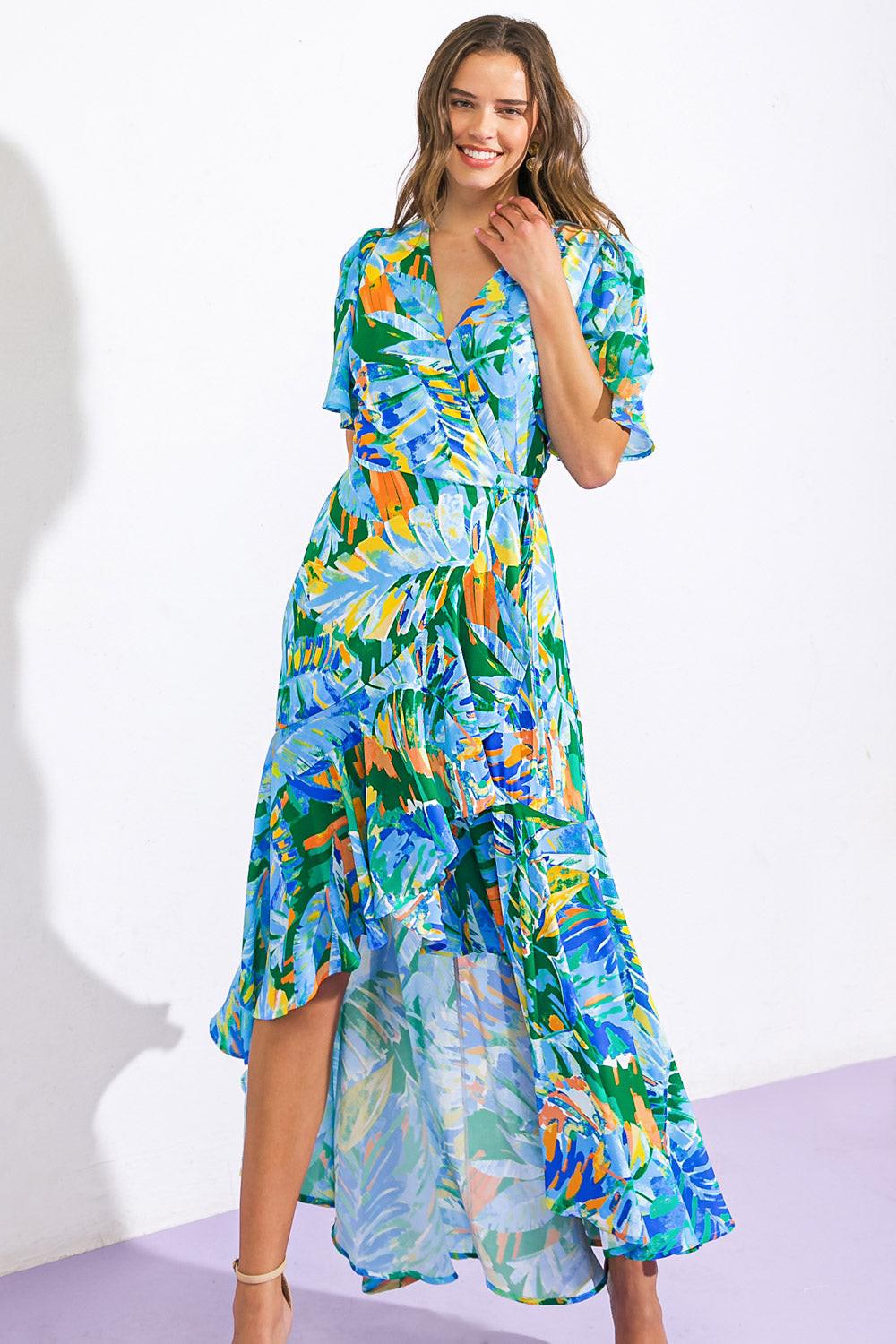 Unexpected Surprise Woven Hi-lo Dress