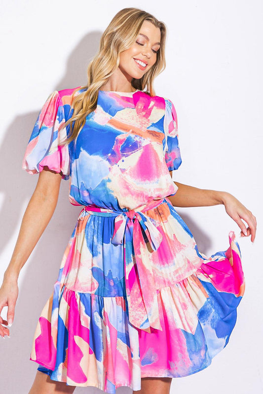 Bayside Brunch Woven Mini Dress