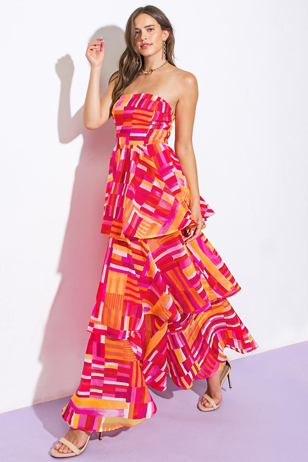 Evening Breeze Woven Maxi Dress