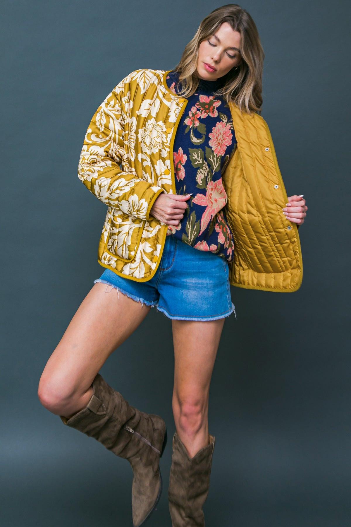 Totally Convinced Woven Puff Jacket