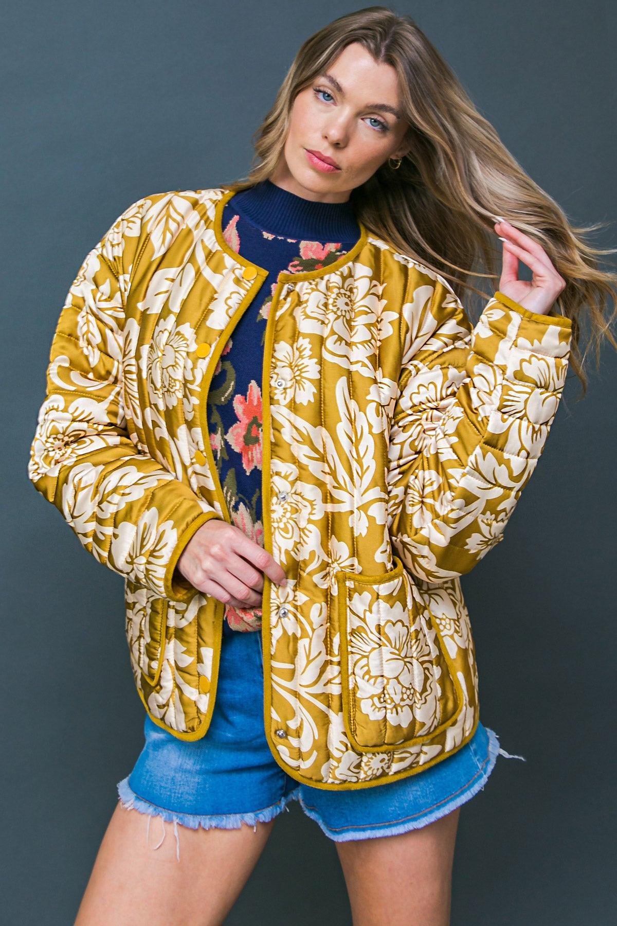 Totally Convinced Woven Puff Jacket