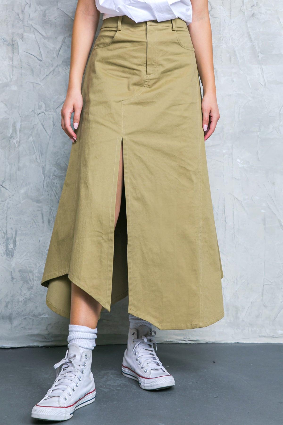 Complete Crush Twill Midi Skirt