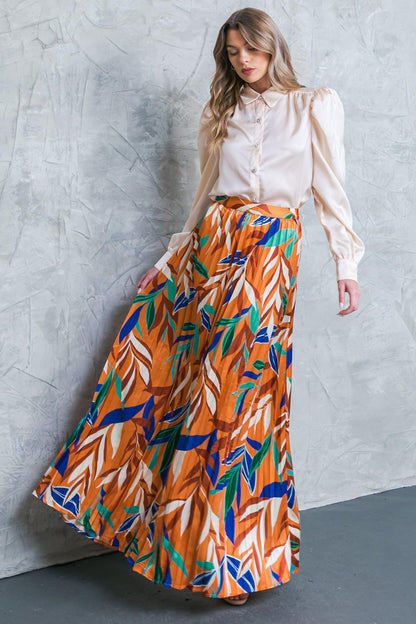 Feels Like Fall Woven Maxi Skirt