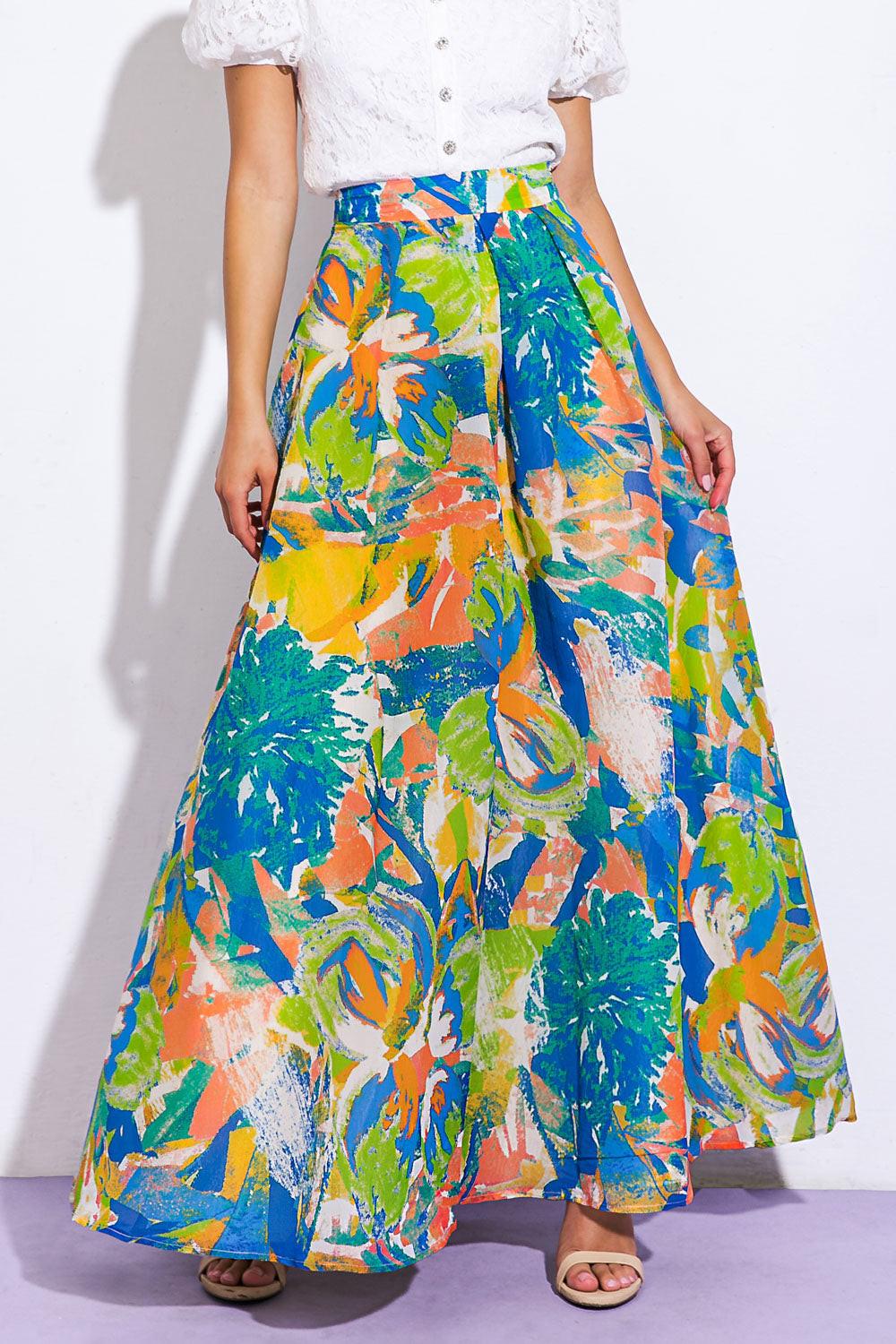 Coastal Chic Woven Maxi Skirt