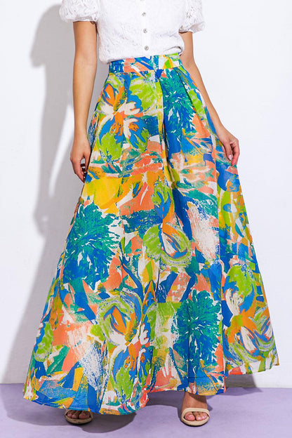 Coastal Chic Woven Maxi Skirt