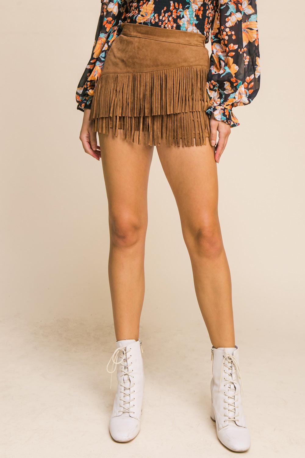 Make Some Plans Suede Skort