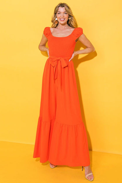 Smile Afternoon in Woven Jumpsuit