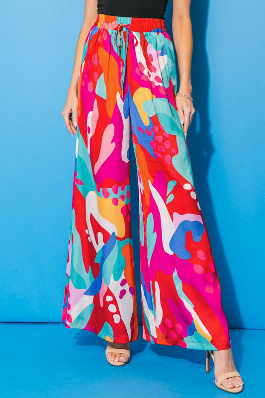 Cancun Getaway Satin Pants
