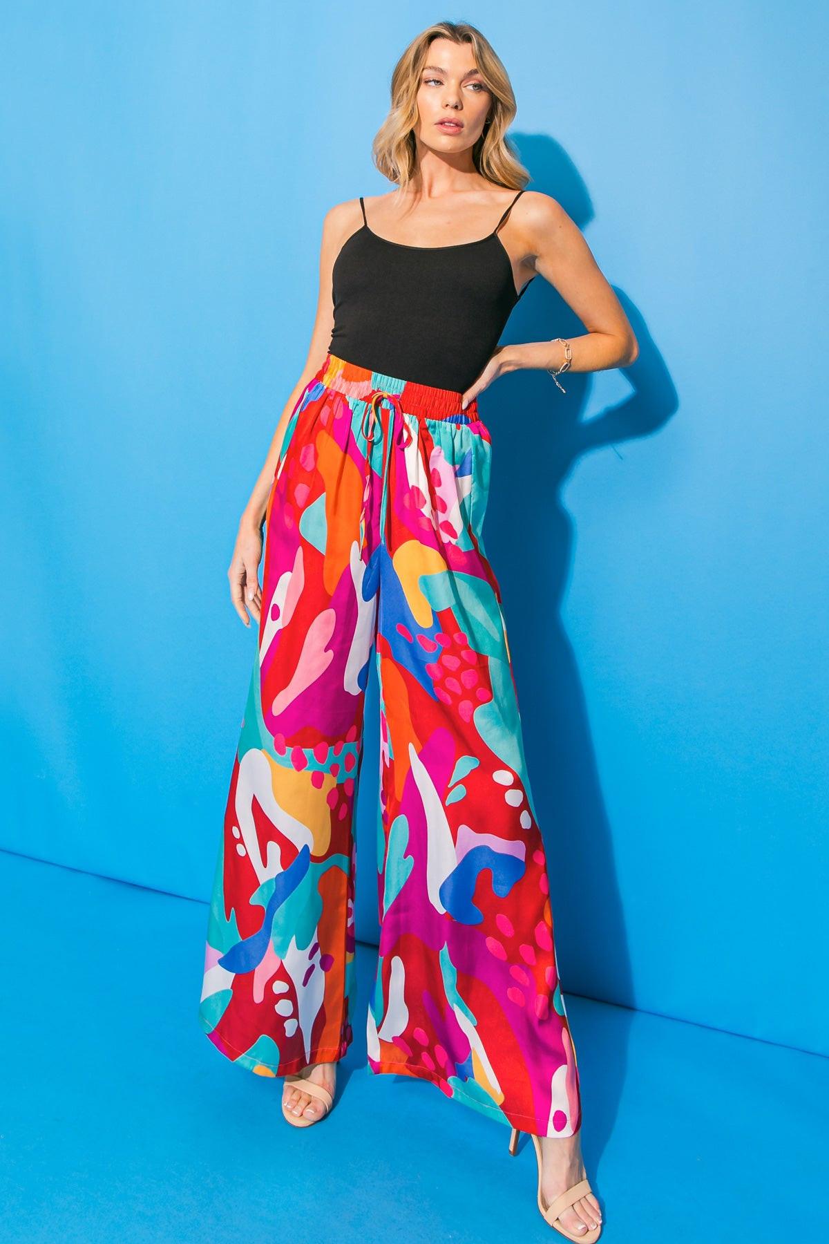 Cancun Getaway Satin Pants