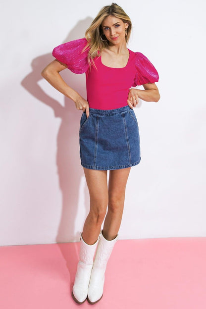 Moments in Love Denim Skort